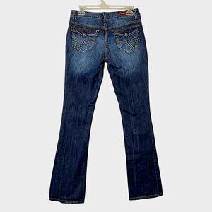 Vintage Sasson Ooh La La Low Rise Bootcut Jeans Y2K Dark Wash 29x32